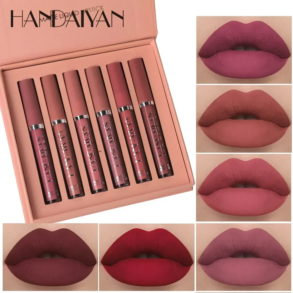 Beauty Makeup Korean - HANDAIYAN 6 PCS Lipstick Set Make-up