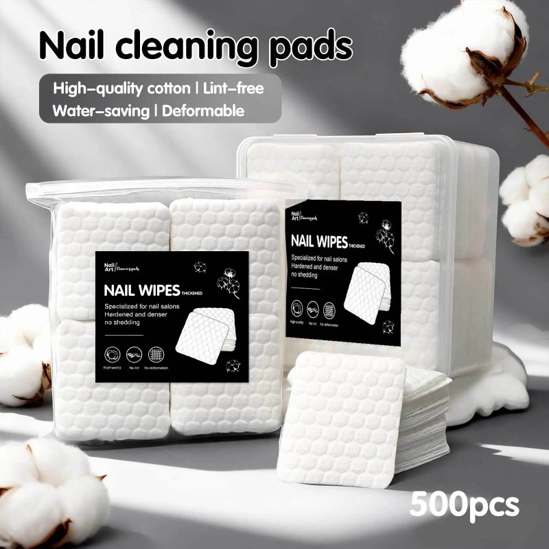 Gel Nail Polish - 200/500pcs Lint-Free Nail Polish Remover Wipes,
