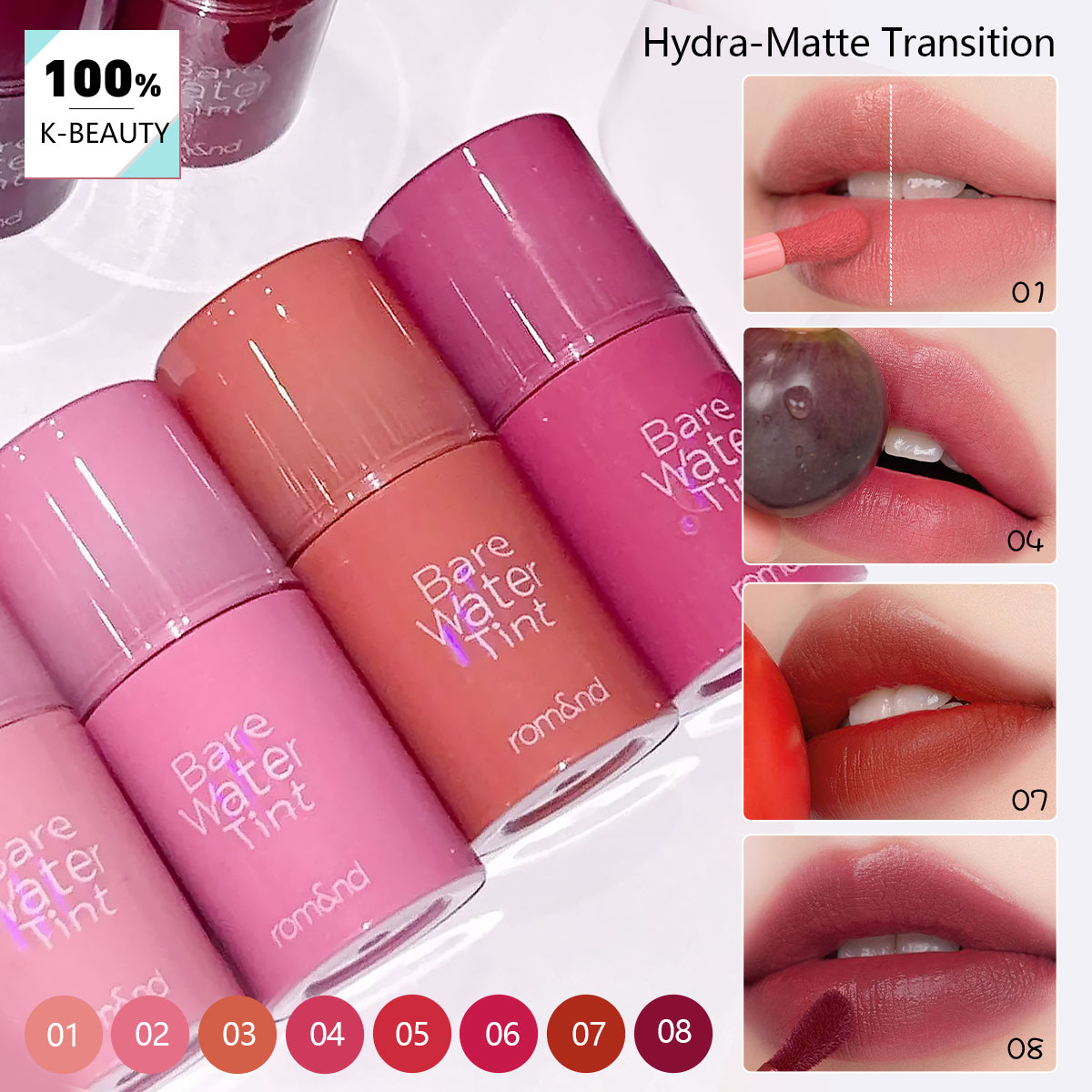 rom&nd BARE MOOL TINT,Water-Li - Beauty Makeup Korean ulasan dan harga