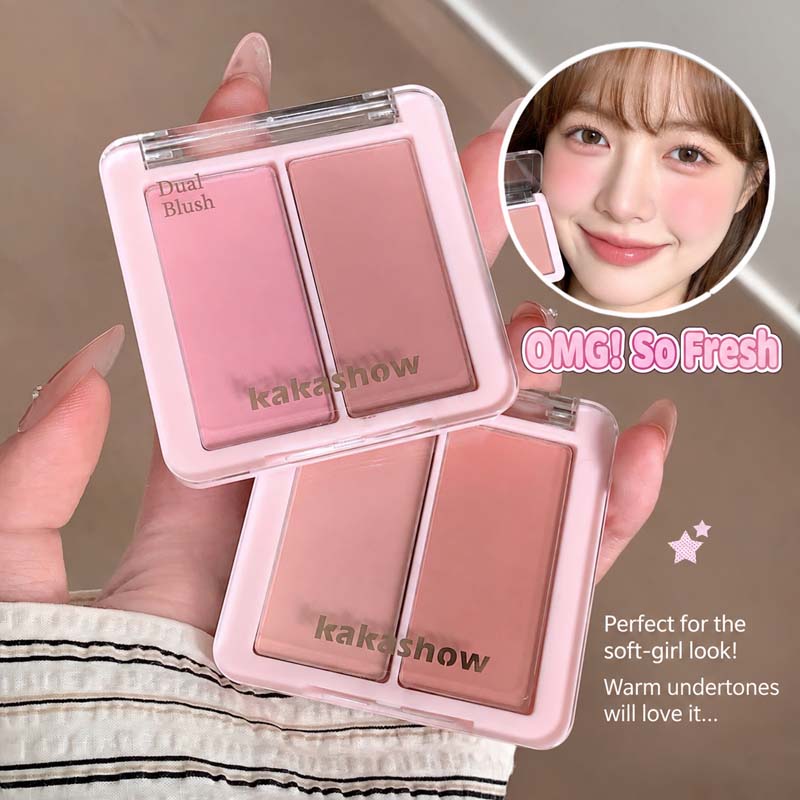 KAKASHOW 2 Color Cream Blush P - Beauty Makeup Palette ulasan dan harga