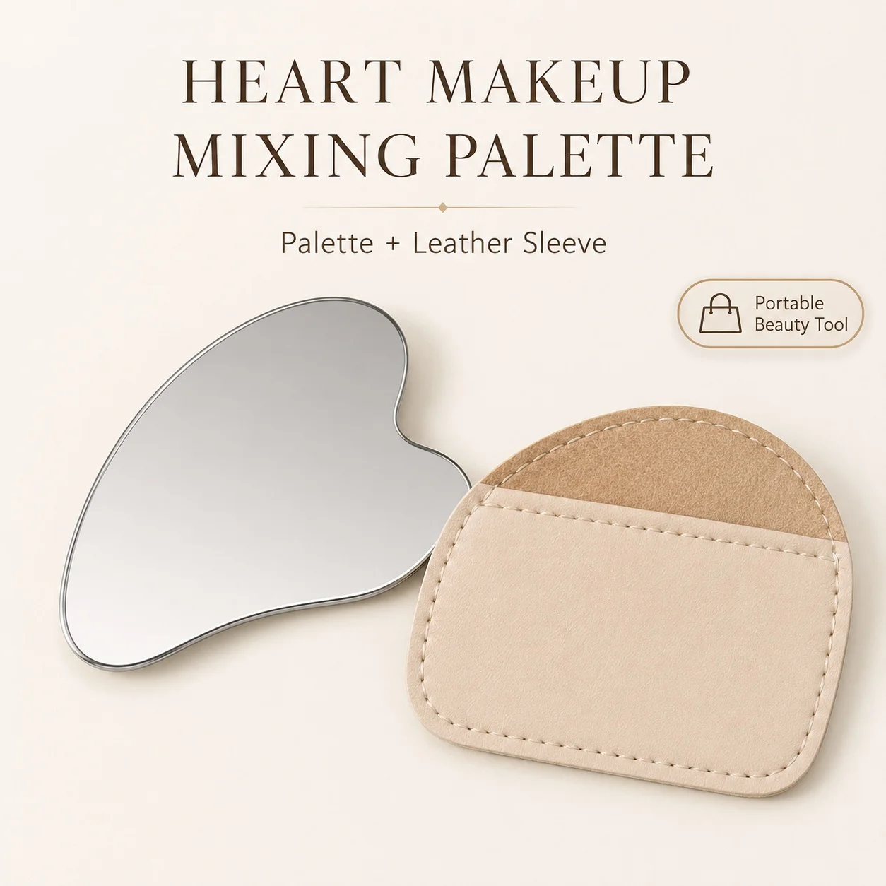 Heart Shaped Stainless Steel M - Beauty Makeup Palette ulasan dan harga