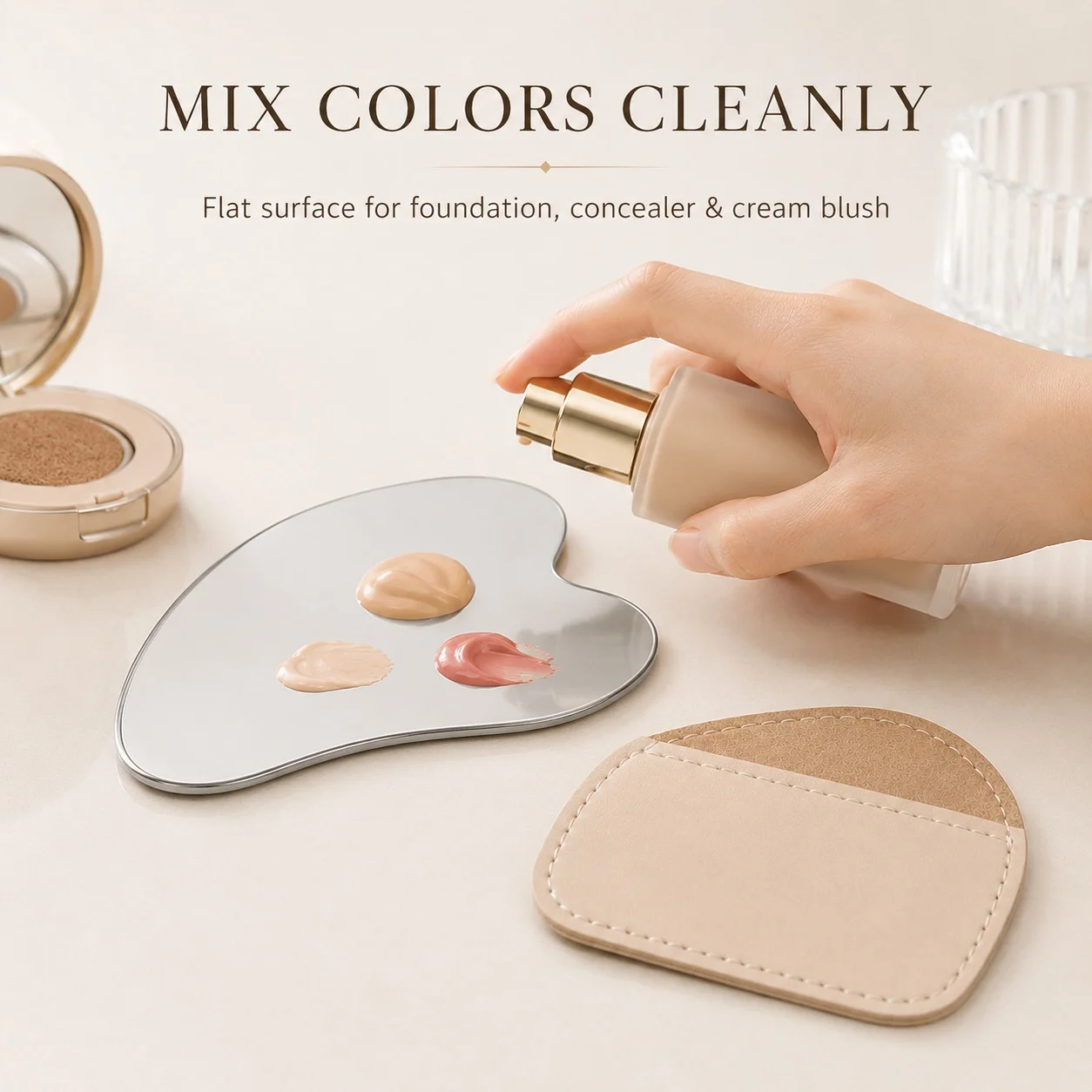 Heart Shaped Stainless Steel M - Beauty Makeup Palette ulasan dan harga