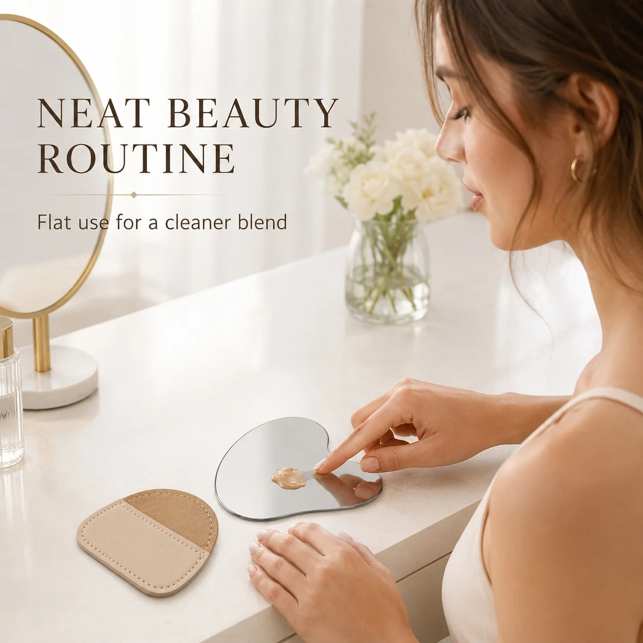 Heart Shaped Stainless Steel M - Beauty Makeup Palette ulasan dan harga