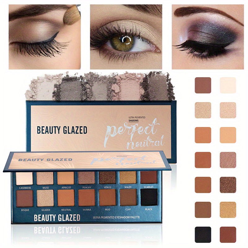 BEAUTY GLAZED 14 Colors Eyesha - Beauty Makeup Palette ulasan dan harga