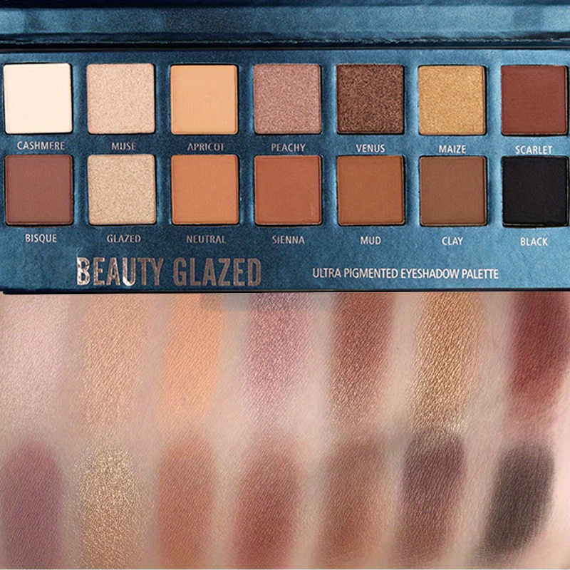 BEAUTY GLAZED 14 Colors Eyesha - Beauty Makeup Palette ulasan dan harga