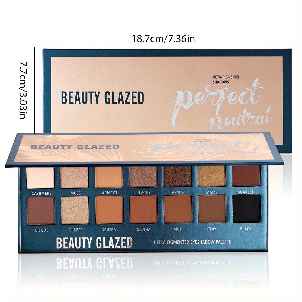 BEAUTY GLAZED 14 Colors Eyesha - Beauty Makeup Palette ulasan dan harga
