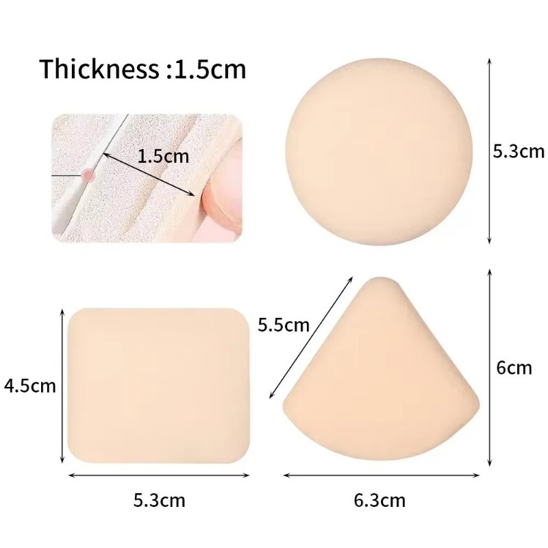 1-10pcs Portable Foundation Po - Beauty Makeup Desk ulasan dan harga