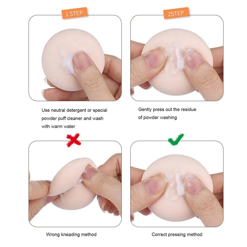 1-10pcs Portable Foundation Po - Beauty Makeup Desk ulasan dan harga