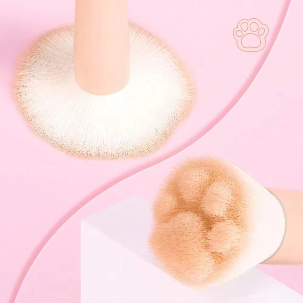 1Pc Cat Paw Blush Brush with S - Beauty Makeup Store ulasan dan harga