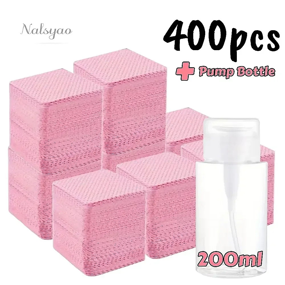 200/400pcs Lint Free Nail Wipe - Gel Nail Polish ulasan dan harga