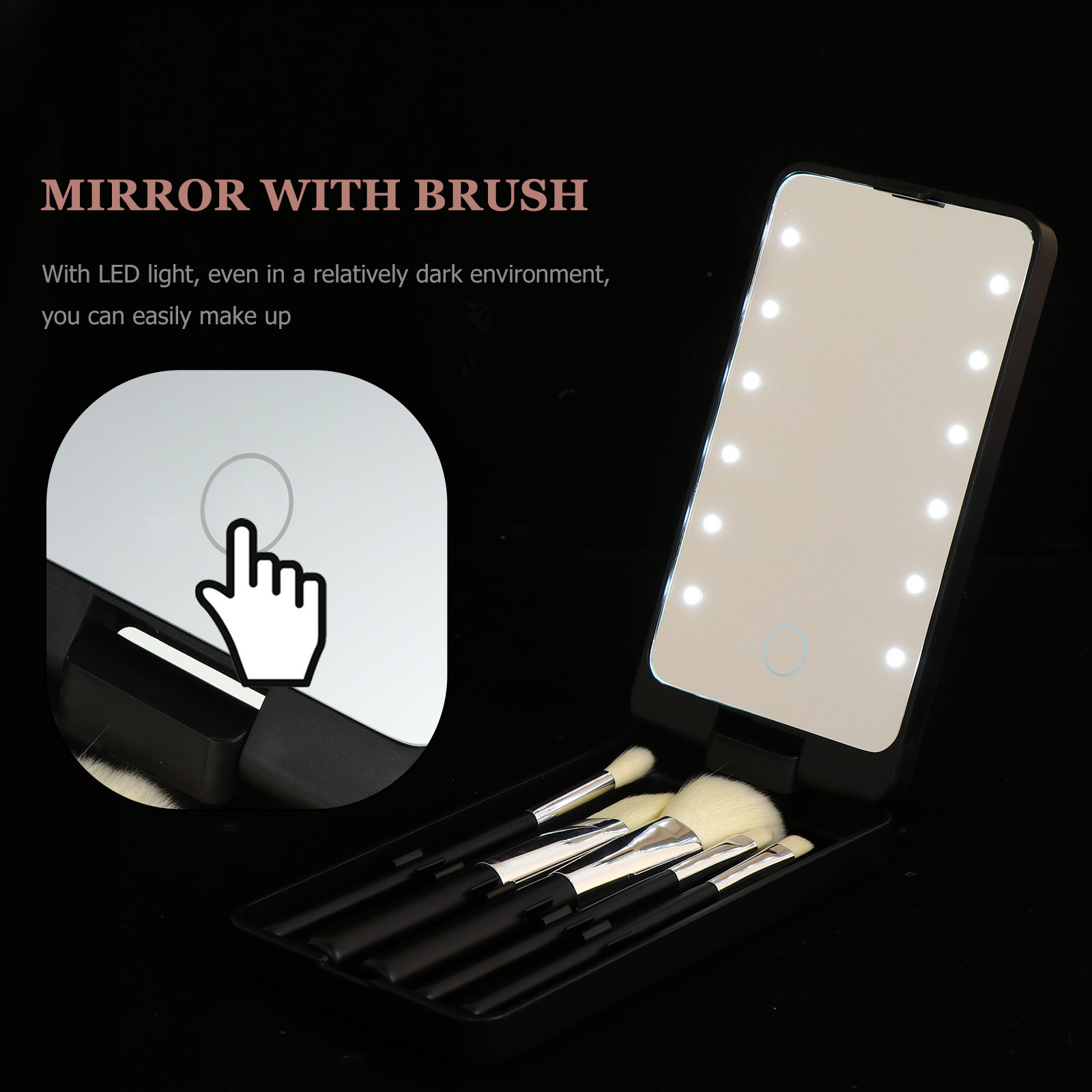 5Pcs LED Light Makeup Mirror S - Beauty Makeup Vanity Set ulasan dan harga
