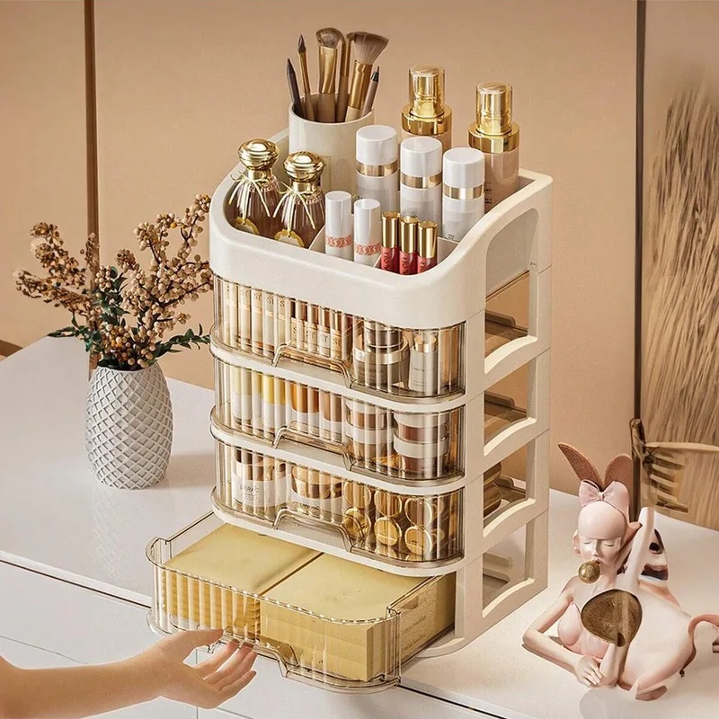 Large Capacity Makeup Organize - Beauty Makeup Desk ulasan dan harga