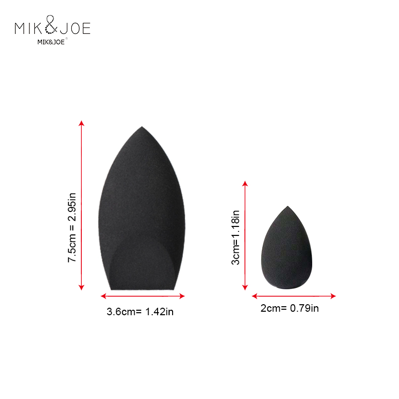 2pcs Black Beauty Sponge Egg - - Beauty Makeup Desk ulasan dan harga