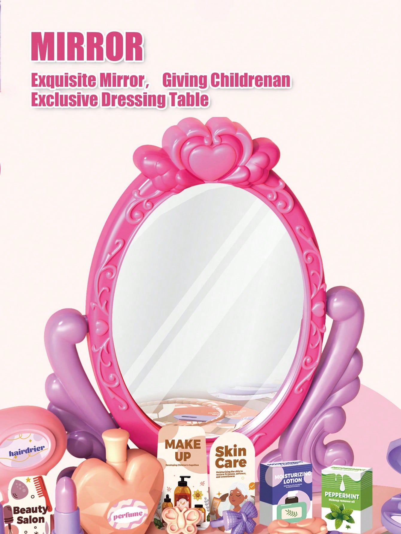 Kids Princess Vanity Dressing  - Beauty Makeup Desk ulasan dan harga