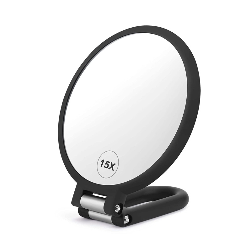 Magnifying Handheld Mirror Dou - Beauty Makeup Desk ulasan dan harga