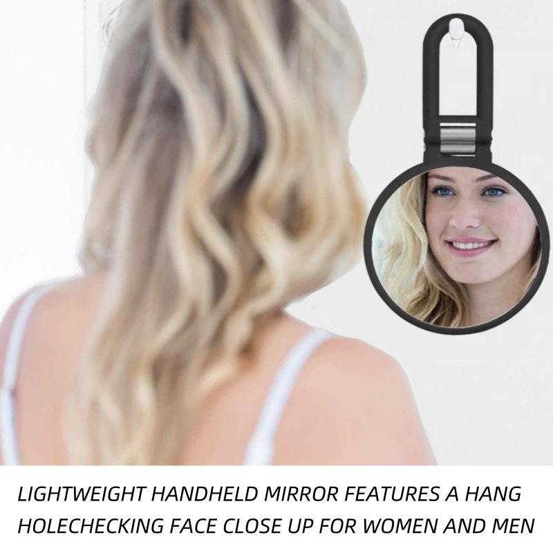 Magnifying Handheld Mirror Dou - Beauty Makeup Desk ulasan dan harga