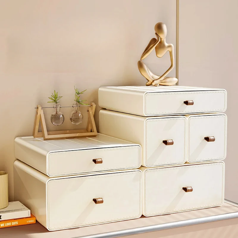 Desktop Storage Box Stackable  - Beauty Makeup Desk ulasan dan harga
