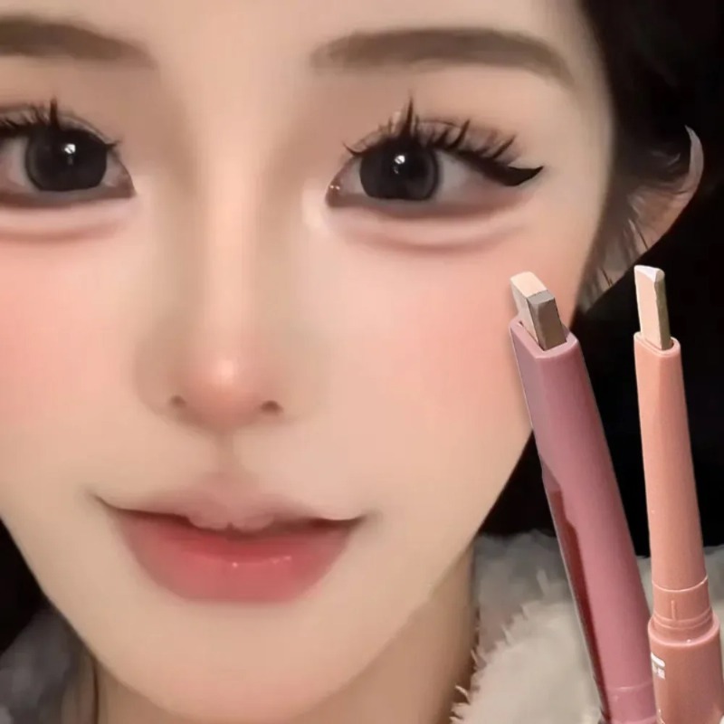 Korean 2in1 Lying Silkworm Pen - Beauty Makeup Korean ulasan dan harga